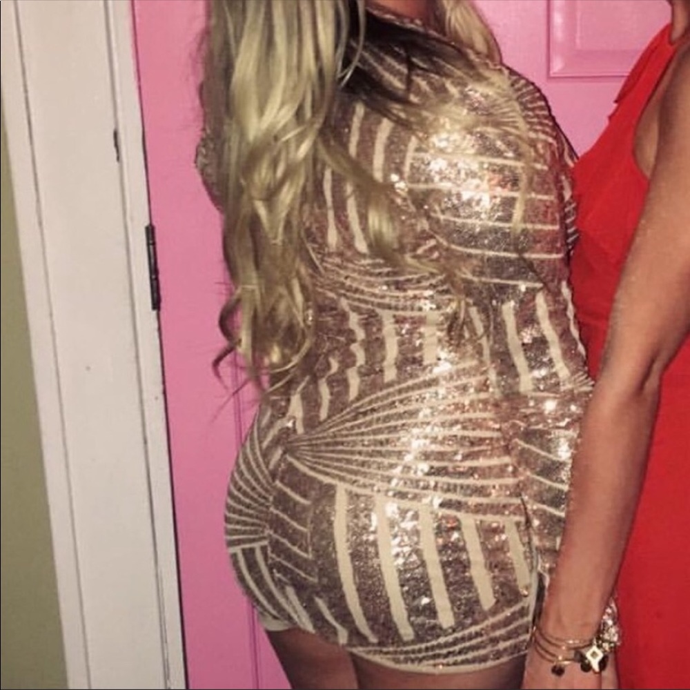 Rose gold dress